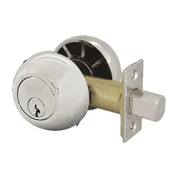 Cerrojo de seguridad 170 Yale, níquel brillante (US14) · llave-llave