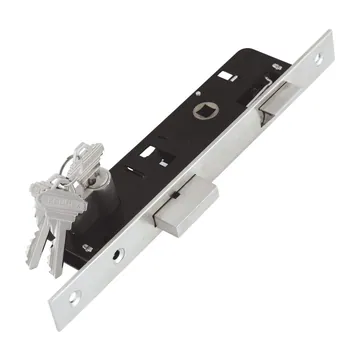 Cerradura de incrustar para perfil angosto Segurex LE200CD, backset 25 mm