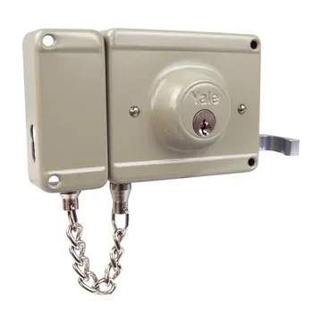 Cerradura de sobreponer Yale 105-50, backset 50 mm Yale Serie 105-50, Con cadena · mano derecha