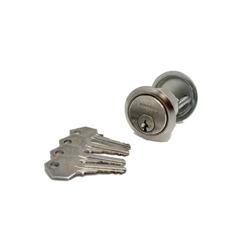 Cilindro exterior 1000 derecho con 4 llaves Bunkker, 4 llaves de cabeza plana