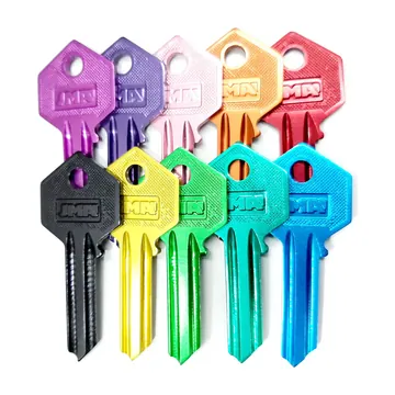 Llave en bruto de aluminio en colores JMA, 1000 derecha, paquete x 25